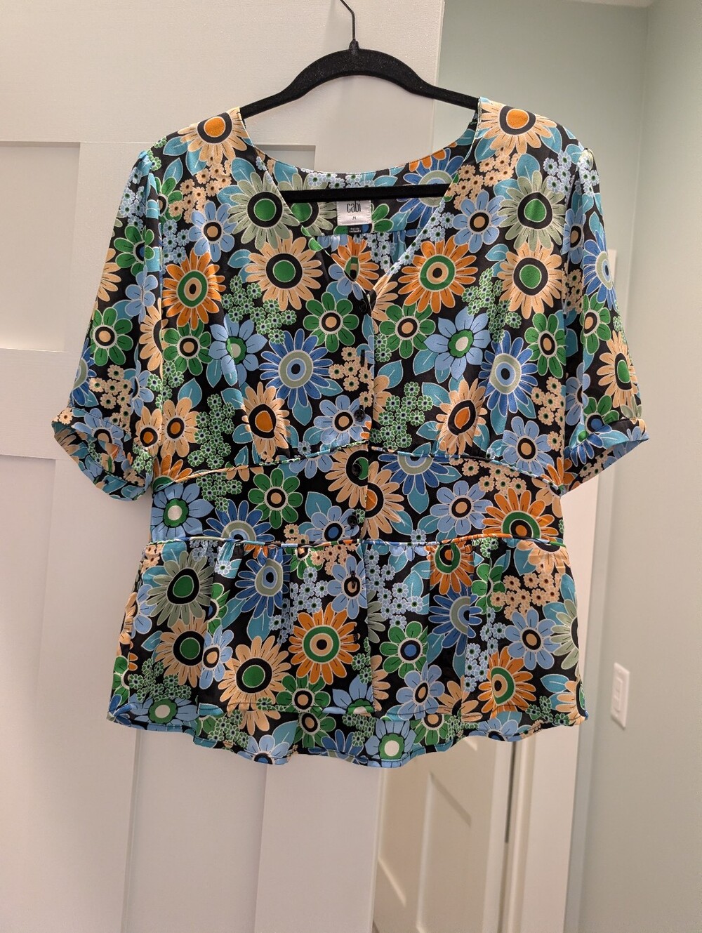 Cabi Retro Floral Top